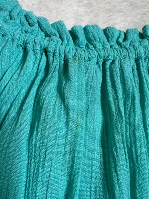 M&S Collection Turquoise Blue Crinkle Sundress Tassel Ties Size 16 thumbnail 12