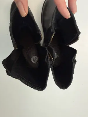 H by Hudson Riley Boots Leather Zippers Western Festival Cowgirl Boho Black thumbnail 9