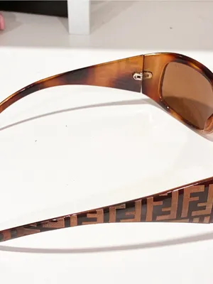 Fendi Brown Zucca Sunglasses Plastic FS407 All Over Print thumbnail 5