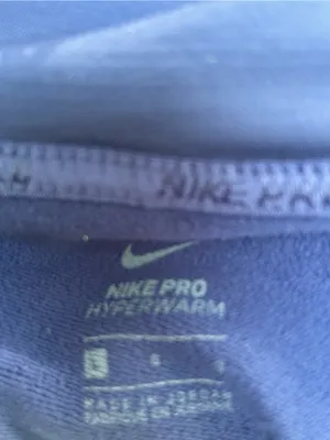 Nike Pro Hyperwarm Women’s Navy Blue 1/2 Zip Long Sleeve Training Top DES thumbnail 7