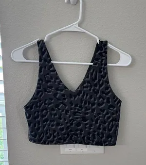 Aerie Blue Fitted Crop Tank Top thumbnail 1