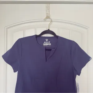 Adar NWT Navy Small‎ Scrub Top Uniform Medical thumbnail 3