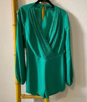 Ark & Co. Kelly Green Romper thumbnail 1