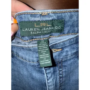 Lauren Ralph Lauren Womens High Rise Straight Leg Blue Jeans Medium Wash Size 10 thumbnail 3