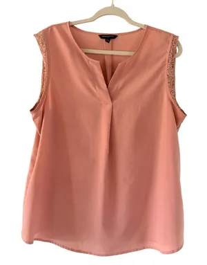Dusty pink banana Republic dress shirt size‎ L thumbnail 1