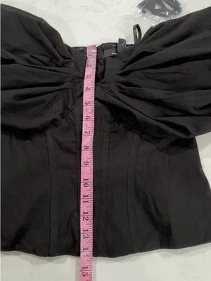 White house black market bustier Off-Shoulder Black Corset-Style Blouse thumbnail 8