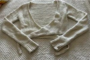 SKIMS Wrap Cozy Knit Top thumbnail 1