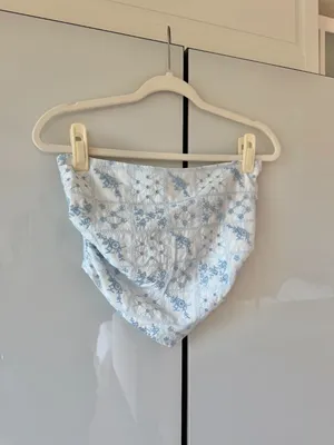 Reformation Dillon Blue and White Top Size XS/0 (Runs Large) - Like New thumbnail 4