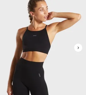Gymshark Flex Strappy Sports Bra Black Gray Size Small thumbnail 1