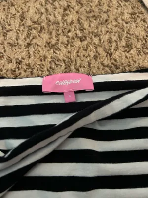 Edikted Striped off the shoulder top thumbnail 4