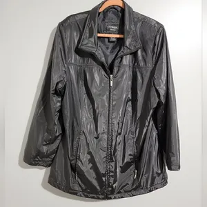Outbrook Woman Black vintage plus size Coat, Jacket. thumbnail 3