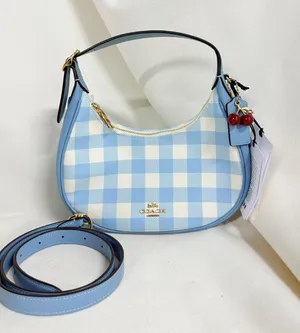 coach Emily Shoulder Bag With Gingham Print And Charm cen07 thumbnail 1