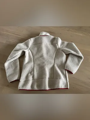 Patagonia Women's Classic Retro-X Fleece Jacket cream red size large thumbnail 9