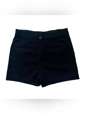 Maeve Anthropologie Black Linen Blend Sailor Utility Shorts Size 10 thumbnail 6
