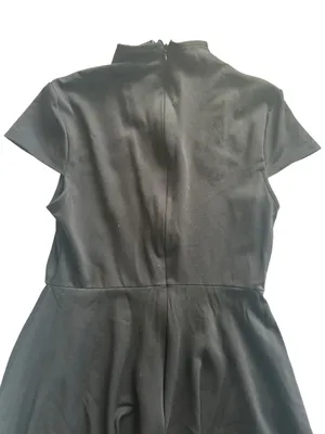 Killstar Tied Up Skater Dress Black Metal Detail Goth Alternative Emo M thumbnail 8