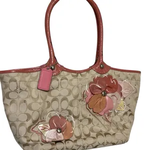 Coach Signature Floral Tote Bag Handbag Y2K thumbnail 13