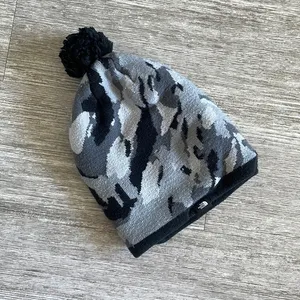 North Face Black Camo Beanie thumbnail 1