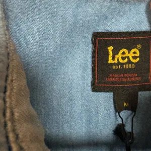 Lee Shiny Denim Pearl Snap Button Down Shirt Size Medium‎ thumbnail 5