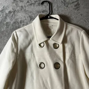 Chico’s Ivory Structured Blazer Jacket Professional Workwear‎ Size 2 Large thumbnail 2