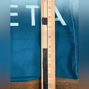 Athleta Tote Bag Gym Blue Ombre Large Cotton Canvas Shopping Bag thumbnail 4