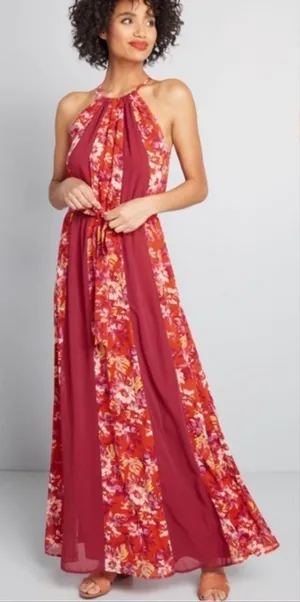 NWT‎ Modcloth illuminate elegance maxi dress sz XS thumbnail 1