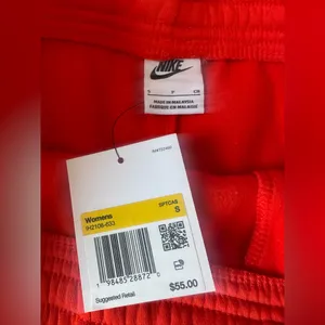 Nike Sportswear Phoenix Fleece Women's Mid-Rise 4" Shorts Picante Red/Sail small thumbnail 3