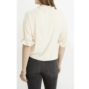 Madewell Clipdot Ruffle Top thumbnail 2