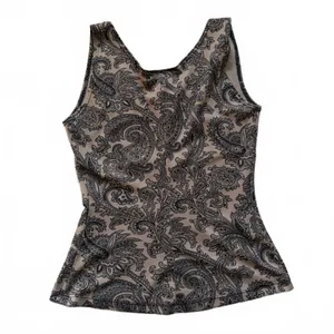 Vintage Y2K Charlotte Russe Tank Top Whimsygoth Paisley Brown Women Size Medium thumbnail 2