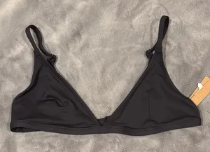 SKIMS Black Triangle Bikini Top thumbnail 1