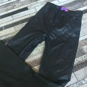 Edikted Black Coated‎ Flare Jeans Size Small thumbnail 4