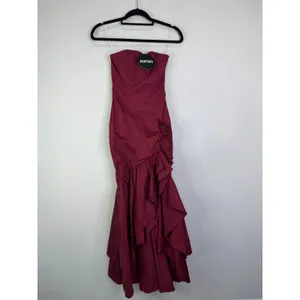NEW Babyboo Angelina Maxi Dress Burgundy Size XS thumbnail 3