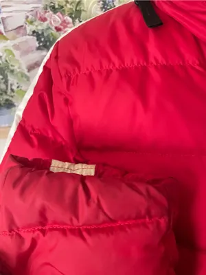 BOGNER FIRE + ICE Down Puffer Ski Jacket Red White Stripe Medium US 8 thumbnail 8