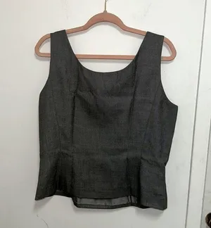 Tahari Gray Top thumbnail 2