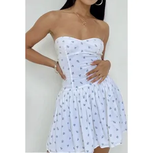 PRINCESS POLLY “Bette” Strapless Mini Dress - White/Blue Floral - Sz 10 - NWT thumbnail 10