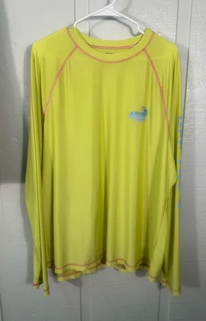 Cabana By Crown & Ivy Green Rashguard Size XL EUC thumbnail 1
