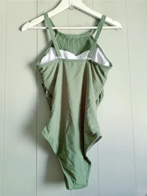SHEIN Olive High Neck One Piece Swimsuit S thumbnail 2