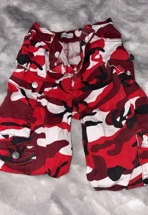Rue 21 Cargo Camo Joggers Red thumbnail 1