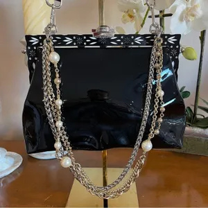 Dolce & Gabbana VANDA Crystal Beaded Bag Black NWOT thumbnail 3