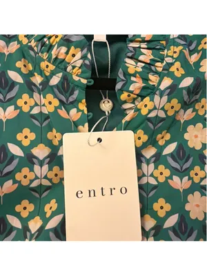 Entro Women's Garden Mini DressDress in Green Size S thumbnail 6