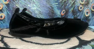 Nine West Black Velvet Ballet Flats Size 6.5 thumbnail 1
