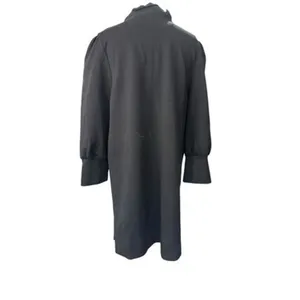 Tuckernuck Pomander Place Black Charlotte Terry Ruffle Collar Shirt Dress Medium thumbnail 5