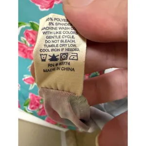 Simply Southern Pursuit of Preppiness Roses Dress Small NWT Teal Pink Ruffle thumbnail 8