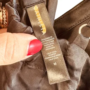 Athleta Calm‎ Cool Jumpsuit M Black Cupro Wide Leg Strappy Minimalist Chic Flowy thumbnail 3