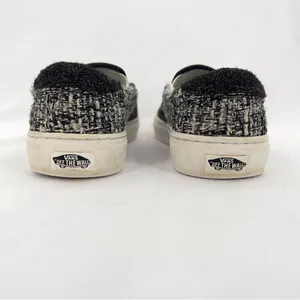 Vans Classic Slip On Sneakers in Black and White size 7 thumbnail 10