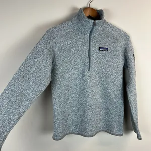 Patagonia Better Sweater 1/4 Zip Womens Small Gray Fleece Pullover Logo Outdoor thumbnail 12