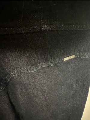 Diesel denim moto dress dark blue medium thumbnail 6