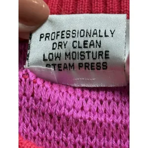 Nils Vintage Sweater Size Medium‎ Red Pink Geometric Pullover Ski 80s Wool Blend thumbnail 3