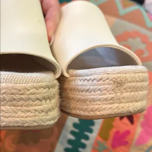 Altar'd State Cream Espadrille Platform Shoes size 9 thumbnail 5