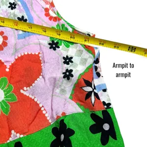 Free People Dare You Tank Green Floral Combo Mod Retro Coastal Festival M thumbnail 10