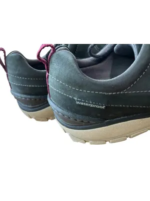 Clarks Wave Go Women’s 9.5 Navy Nubuck Leather WaveWalk Shoes Used thumbnail 6